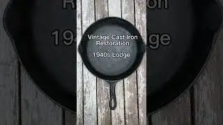 Vintage Lodge Cast Iron Restoration.  #newhobby #vintage #castiron #cooking #food