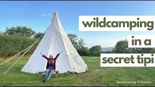 Camping in a Secret Tipi in Somerset (plus tips on conquering fear on solo wild camps)