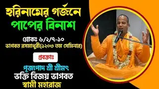 #১২০৩তম_ভাগবত_রসমাধুরী_সেমিনার  #শ্লোক-৬/২/৭-১০ #bhakti_vijaya_bhagavat_swami #mayapur #iskcon