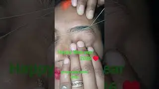 eyebrow threading full tutorial #left side eyebrow threading#shorts video