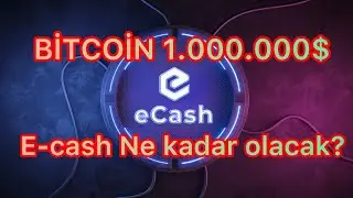 2030 Yılında #bitcoin BTC 1Milyon dolar olacak, #ecash fiyatıne olacak? #satoshi&rsquo;nin hayali neydi?
