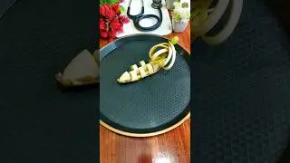Banana 🍌 Cutting & garnish Tips & Ideas #shorts #viral #trending #banana #boat #bananahack