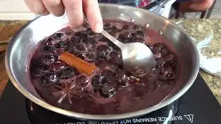 Cherry Port Sauce | Dessert or Breakfast Sweet Topping Sauce Recipe | Easy Cherry Port Wine Sauce
