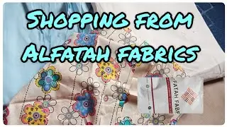 unboxing video shopping from Alfatah fabrics