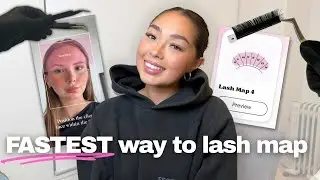 Fastest Way to Lash Map | Lash Mapping App Tutorial for Lash Tech