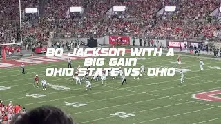 Bo Jackson with a Big Gain. Ohio State Vs. Ohio