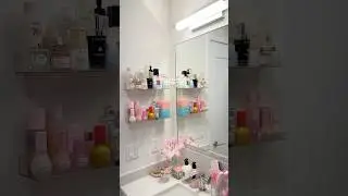 Let&rsquo;s set up my skincare shelves🩰🌸🧸#organization #amazonfinds #skincare #bathroom #homedecor