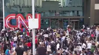 CNN building vandalized during Floyd protests