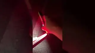 Bright ceramic LED warning triangle, 5 flash modes for high visibility