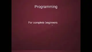 Programming Intro