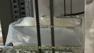 Butter shortening margarine bagging packaging machine bag inserter bag decuffer sealer