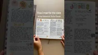 How I rewrite the date on my Hobonichi Cousin #journal #planner #hobonichi