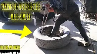changing a  Semi/big rig  tire in 3 minutes