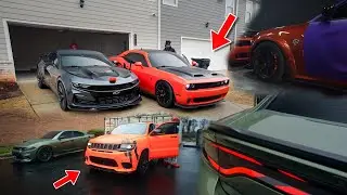 WE TOOK THE HELLCAT & TRACKHAWK TO THE CRAZIEST ATLANTA WRAP SHOP.. (shop full of hellcats)