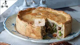 Double Crust Chicken Pot Pie With Mushrooms