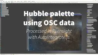 Hubble color palette using OSC data