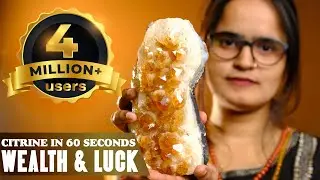 Citrine in 60 Seconds | Crystals in 60 seconds | Magnificent Luck Stone | The Last Monk