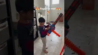 Xshot ragefire mod! 2s lipo worker motors daybreak flywheels cage by buffdaddynerf!