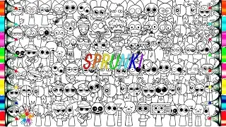 Incredibox SPRUNKI Coloring Book 🎵 Sprunki SONG 🎵 How To Color Sprunki OC Retake Pyramixed