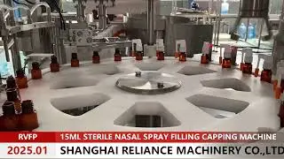 Pharmaceutical 15ml sterile saline nasal spray bottle filling capping machine RELIANCE