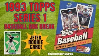 Карточки Topps Baseball 1993 года, серия 1, Box Break &mdash; карточка новичка Дерека Джитера, Янкиз