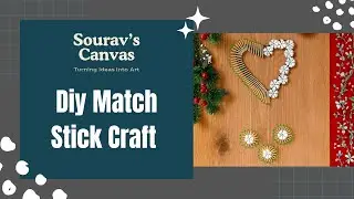Diy Match Stick Craft ⭐⭐ Craft For Beginners 🌟🌟#Budget Friendly Craft ⭐⭐