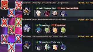 6.0 Stygian Onslaught - Fearless Mode 10 Four Star Units - Genshin Impact
