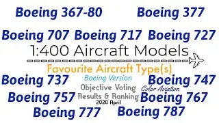 2020 April Favourite Boeing Aircraft Type(s) for 1:400? Objecting Voting Results in Color Aviation