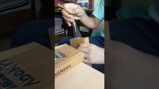 Unboxing new training equipment for forearms