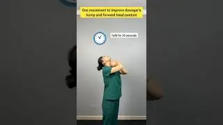 One simple shoulder-and-neck exercise to fix forward head posture and reduce that neck hump #workout