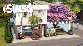 🇯🇵 Mt. Komorebi Apartment + Ramen Sushi Restaurant 🍜🍣 | Sims 4 Stop Motion | NO CC