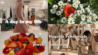Day in my life - rehearsals, changing room moments, MS BLUE jewelry unboxing ✨