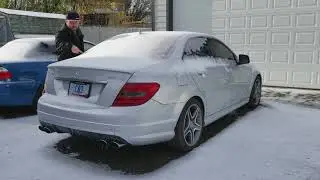 Extreme cold start C63 AMG
