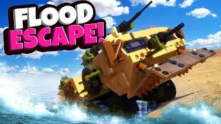 Testing Lego Cars vs a FAST Flood in Brick Rigs!