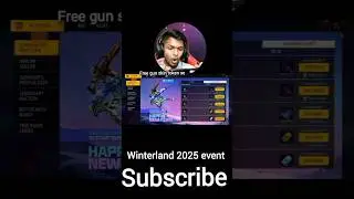 Winterland free gun skin🥰🥵 2025 😱 #winterland2025 #freegunskinfreefire