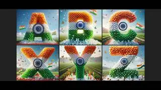 Celebrating the Indian Flag | Creative ABCD Designs #independenceday #abcd #republicday