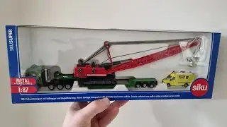 Siku Heavy Transport with Follow car/ service vehicle. Unboxing and Review!