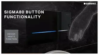 Geberit Sigma80 touchless in-wall concealed cistern button functionality