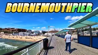 Walking BOURNEMOUTH PIER - Dorset - England (4k)