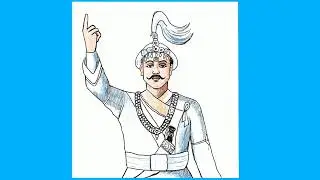 Prithivi Narayan Shah Drawing step by step | National Hero | #drawing #art #top #easydrawing
