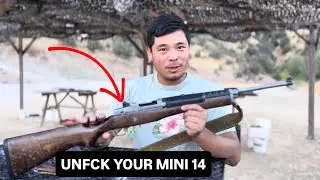 Улучшенная винтовка Mini 14 с прицельными приспособлениями Tech Sights #винтовка #стрельба #стрельба
