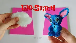 Lilo & Stitch Handmade Idea | How to Make a Mini Stitch Plush with Cotton Wool