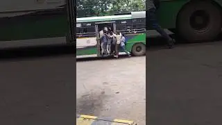 Dangerous footboard journey #vizianagaram #apsrtc #andhra #visakhapatnam #palasa #srikakulam #bus