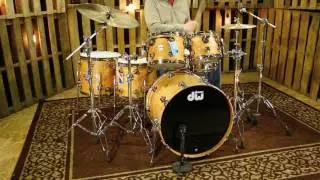 DW Collector's Series Pure Cherry Shell Pack, Clear Lacquer