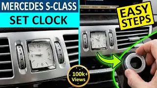 How to set clock on Mercedes S-Class