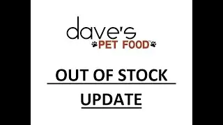 Обновление: корм для домашних животных Dave's закончился