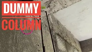 Dummy column casting procedure without construction joint crack and expansion concreting