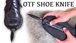 DIY Automatic SHOE KNIFE! - Hidden Spy OTF Knife (Joker Boot Knife / Kingsman IRL)