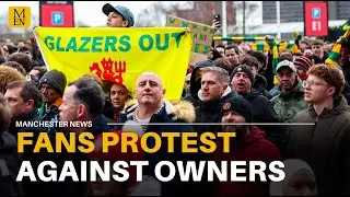 Thousands of Manchester United fans march against owners