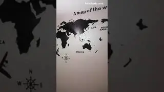World Map 3D Acrylic Wall Stickers